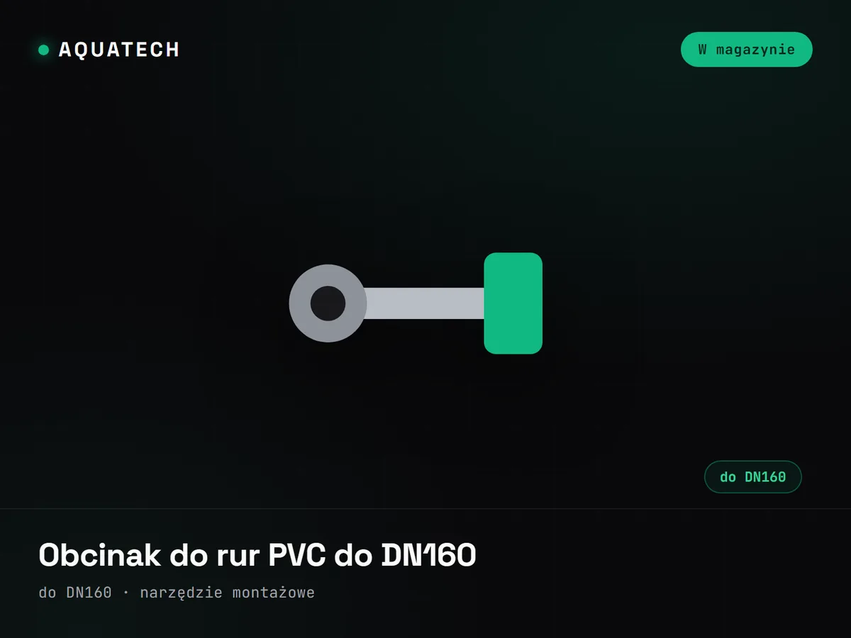Obcinak do rur PVC do DN160
