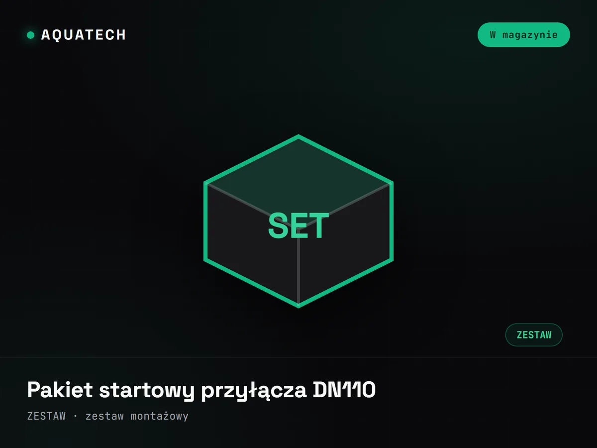 Pakiet startowy przyłącza DN110